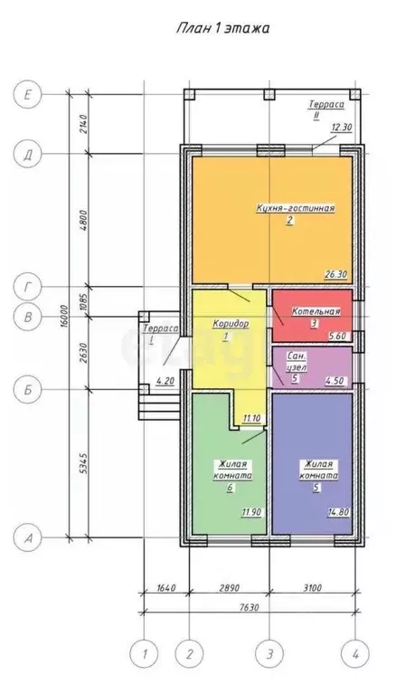 Дом в Оренбургская область, Оренбург проезд Дунайский, 5 (95 м) - Фото 2