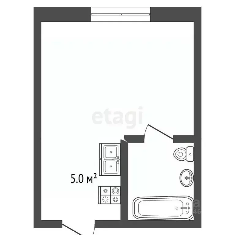 Студия Крым, Евпатория туп. Матвеева, 4/11 (25.4 м) - Фото 2
