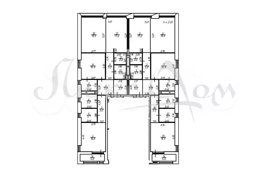 6-к. квартира, 227,4м, 6/12эт. - Фото 1