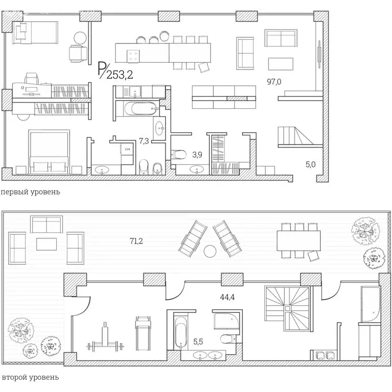 3-комнатная квартира: Тюмень, Первомайская улица, 1Аблок2 (253.2 м) - Фото 2