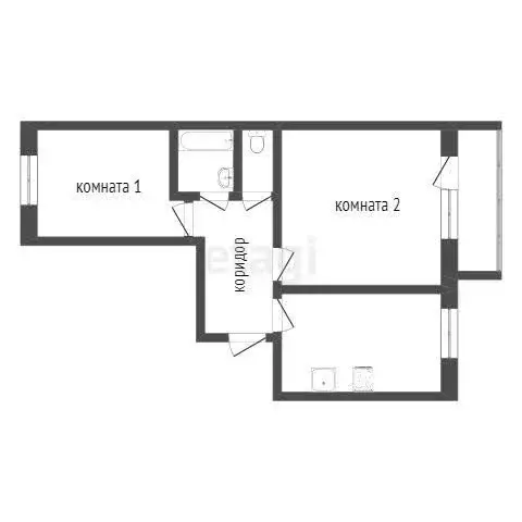 2-комнатная квартира: Воронеж, улица Любы Шевцовой, 11 (44 м) - Фото 1