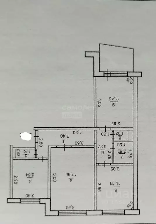 3-к кв. Оренбургская область, Оренбург ул. Конституции СССР, 5/1 (64.0 ... - Фото 1