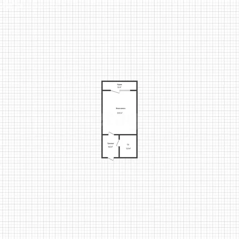 Квартира-студия: Майкоп, улица К.А. Васильева, 1к5 (22.7 м) - Фото 1