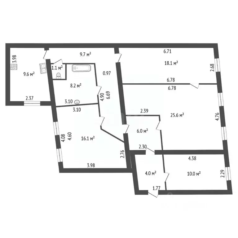 4-к кв. Санкт-Петербург Шпалерная ул., 6 (108.4 м) - Фото 1