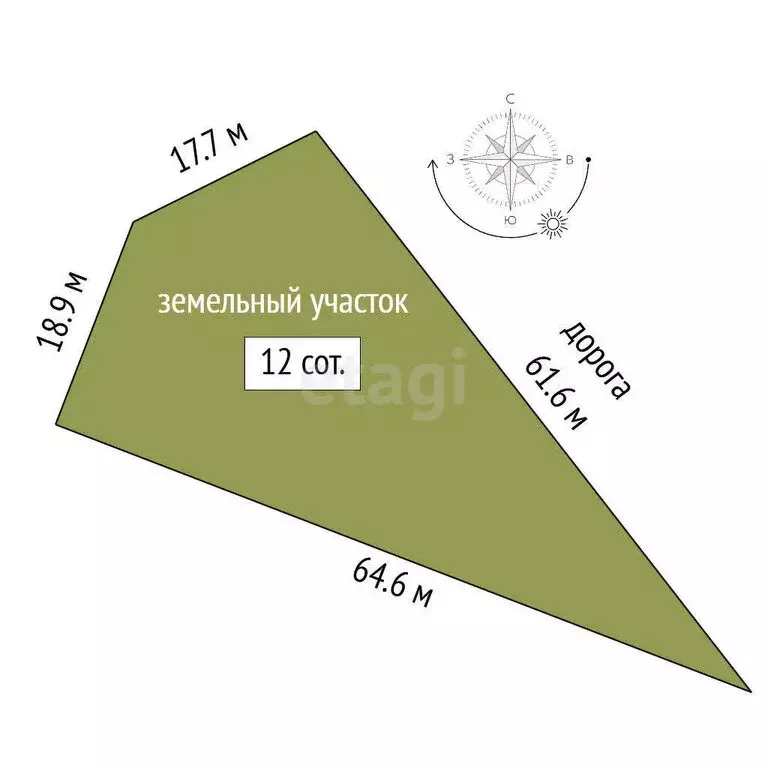 Участок в Солнечногорское, Шоссейная улица (12 м) - Фото 1