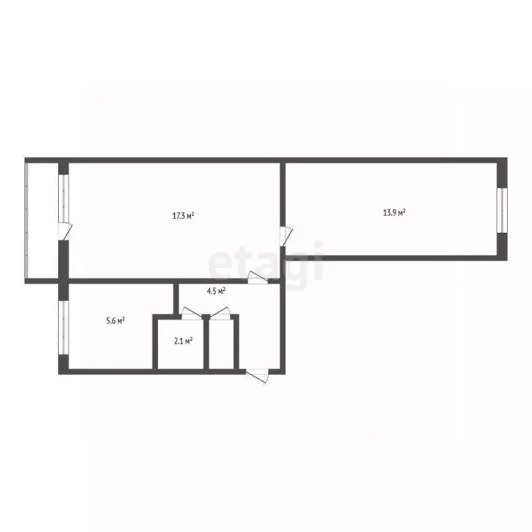 2-к кв. Кемеровская область, Кемерово 3-й мкр,  (44.1 м) - Фото 1