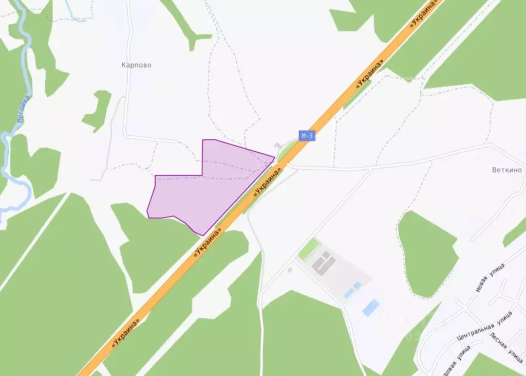 Участок в Калужская область, Малоярославецкий район, Коллонтай с/пос, ... - Фото 2