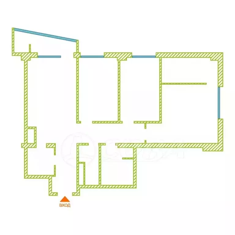 3-комнатная квартира: Тюмень, улица Газовиков, 41/1 (79 м) - Фото 2