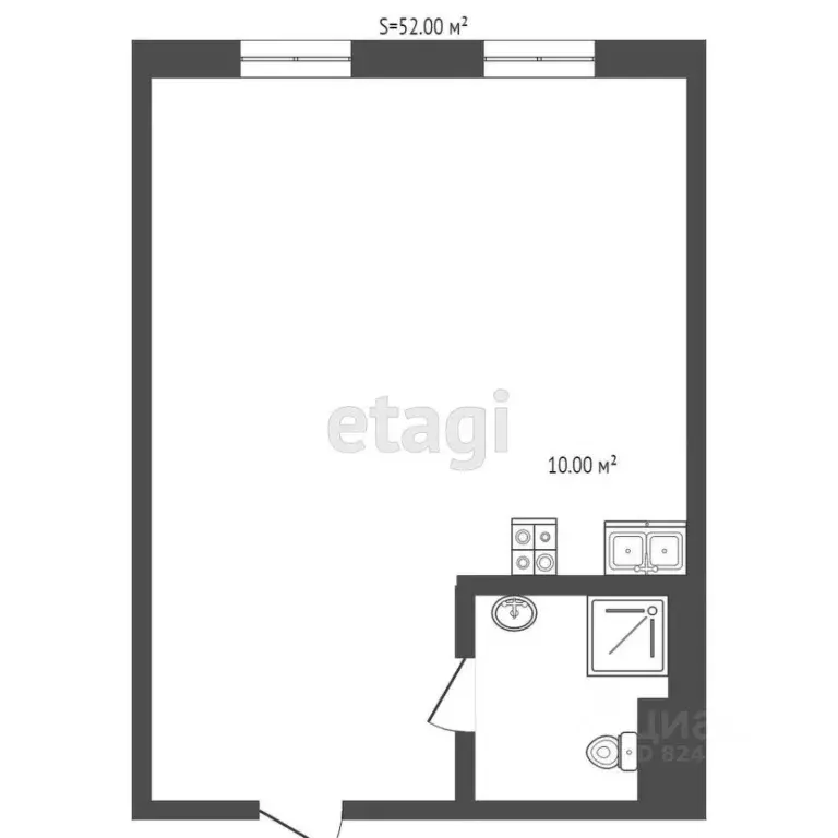 1-к кв. Московская область, Воскресенск Лопатинский мкр, пер. ... - Фото 2