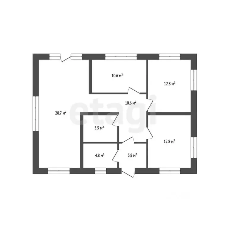 Дом в Пермский край, д. Мокино ул. Березовая, 9А (92 м) - Фото 1