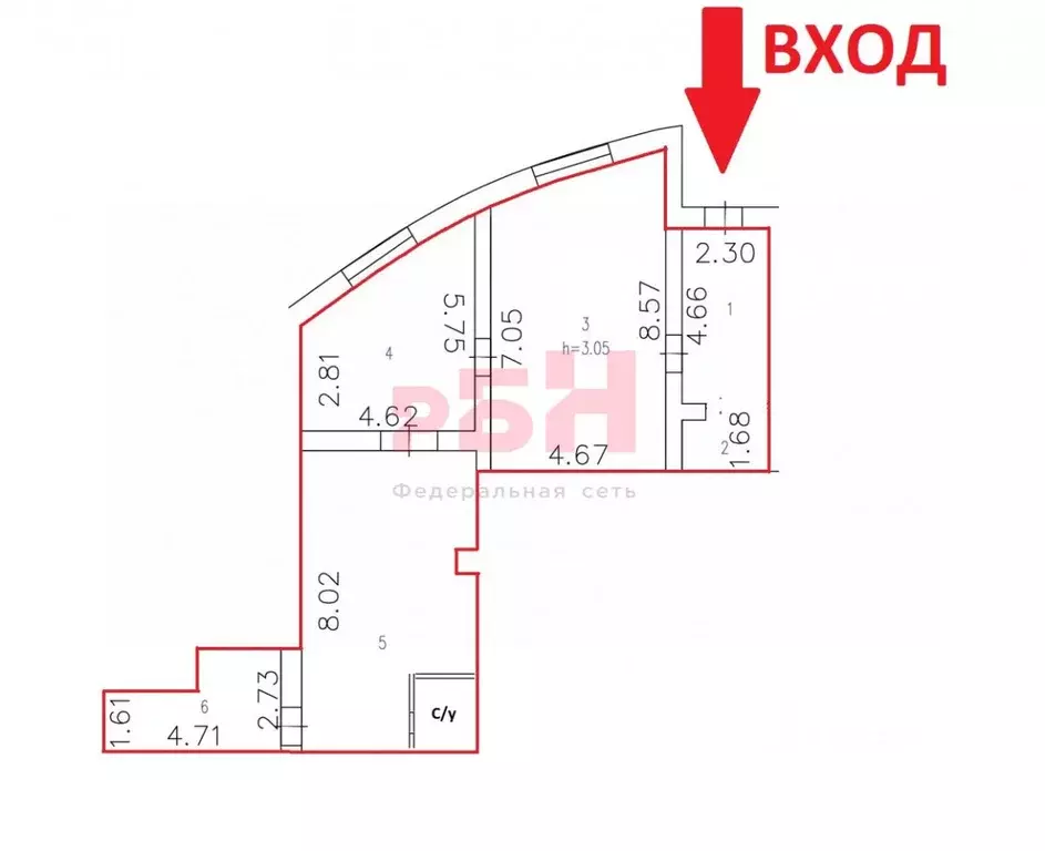 Помещение свободного назначения в Свердловская область, Екатеринбург ... - Фото 2