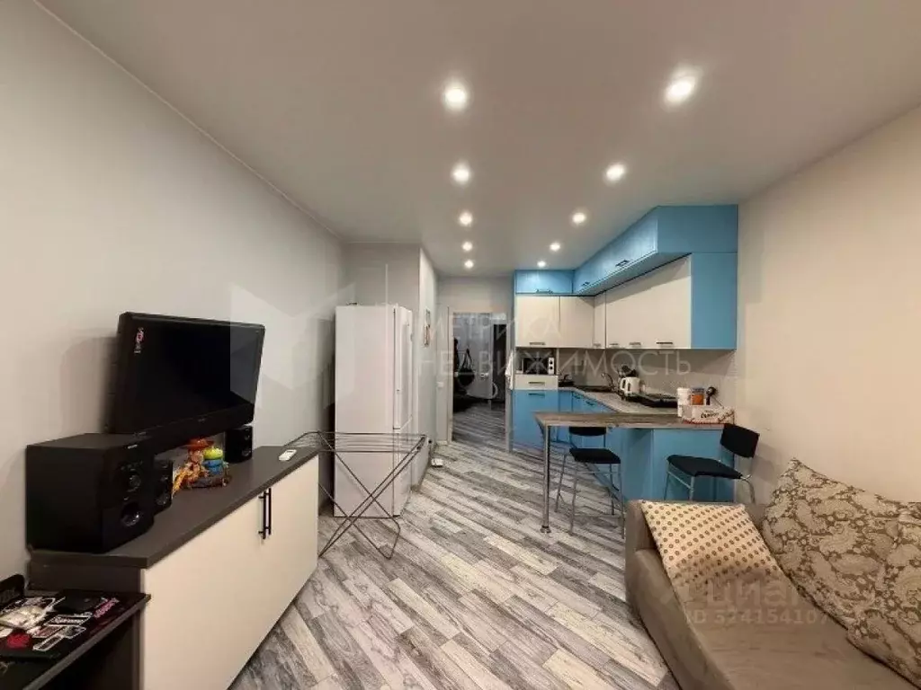 Студия Тюменская область, Тюмень ул. Дмитрия Менделеева, 2к1 (33.0 м) - Фото 1