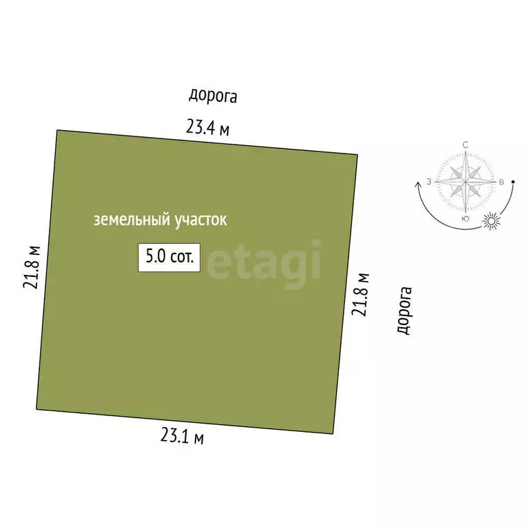 Участок в Тюмень, садовое товарищество Поле Чудес, Лазурная улица (5 ... - Фото 1