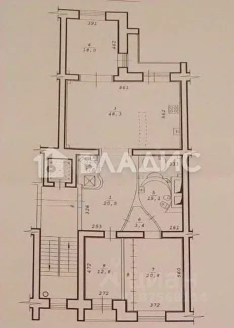 4-к кв. Новосибирская область, Новосибирск ул. Ермака, 3 (146.7 м) - Фото 1