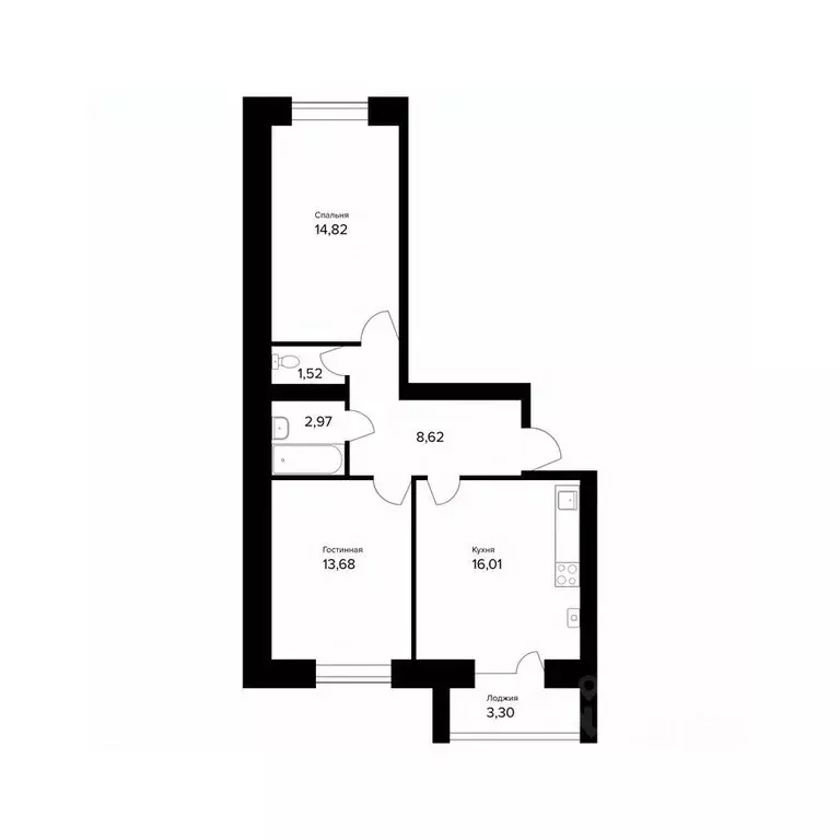 2-к кв. Ярославская область, Ярославль пос. Норское, Норские ... - Фото 1