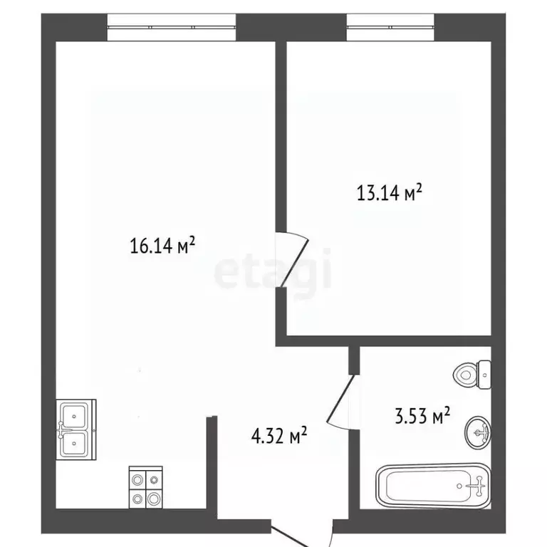 1-к кв. Тюменская область, Тюмень Рощино мкр, ул. Александра ... - Фото 2