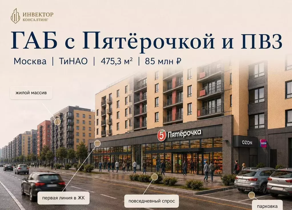 Торговая площадь в Москва Эдельвейс жилой комплекс, 93 (475 м) - Фото 1