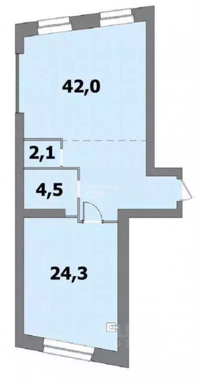 2-к кв. Ульяновская область, Ульяновск Кольцевая ул., 39 (72.9 м) - Фото 2