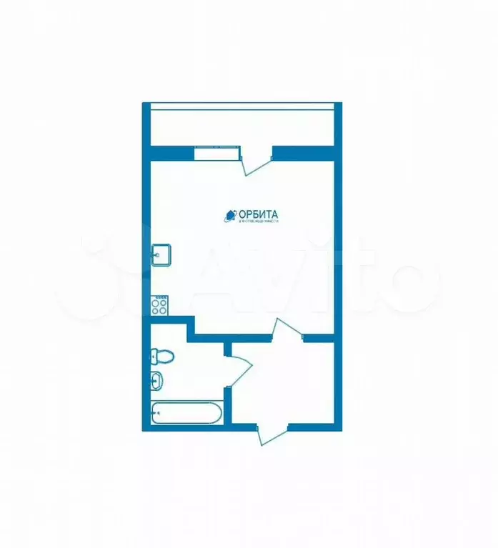 Квартира-студия, 24 м, 16/16 эт. - Фото 0