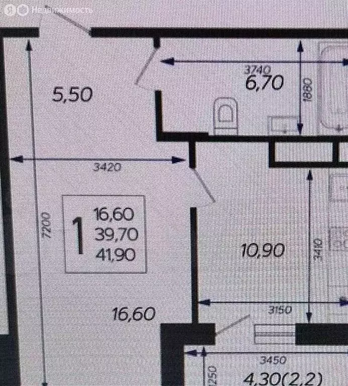 1-комнатная квартира: Краснодар, жилой комплекс Зеленодар, улица ... - Фото 1