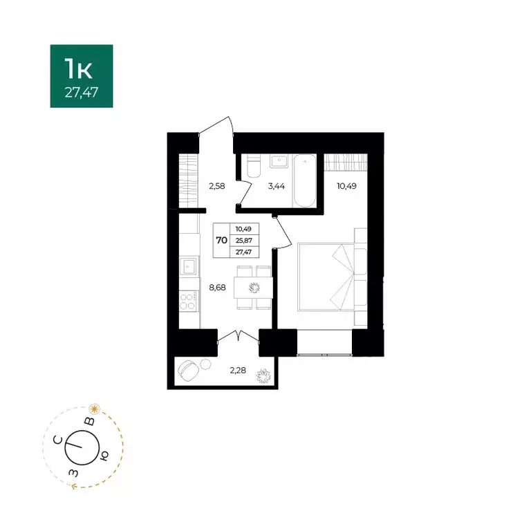 1-комнатная квартира: Ярославль, Северный жилой район, 15-й ... - Фото 0