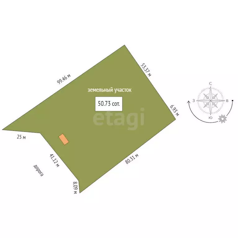 Дом в село Столпино, Набережная улица (20.6 м) - Фото 1