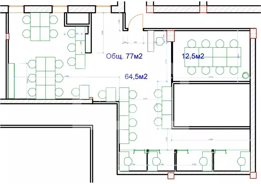 Помещение свободного назначения в Москва Весковский пер., 7 (170 м) - Фото 2