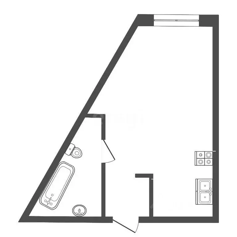 Студия Пермский край, Пермь ул. Веры Фигнер, 13 (35.0 м) - Фото 2