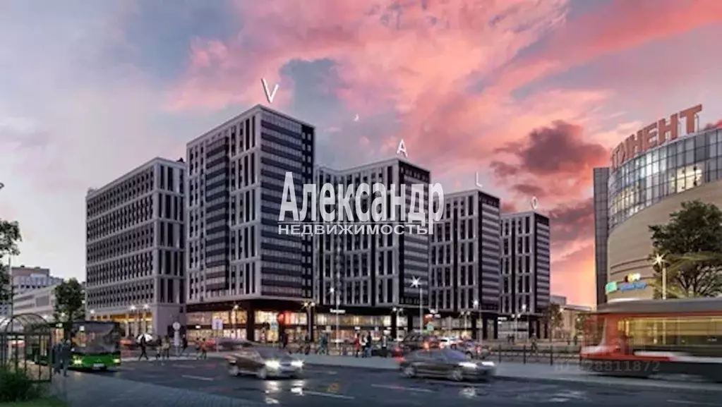 Студия Санкт-Петербург ул. Салова, 61 (23.2 м) - Фото 2