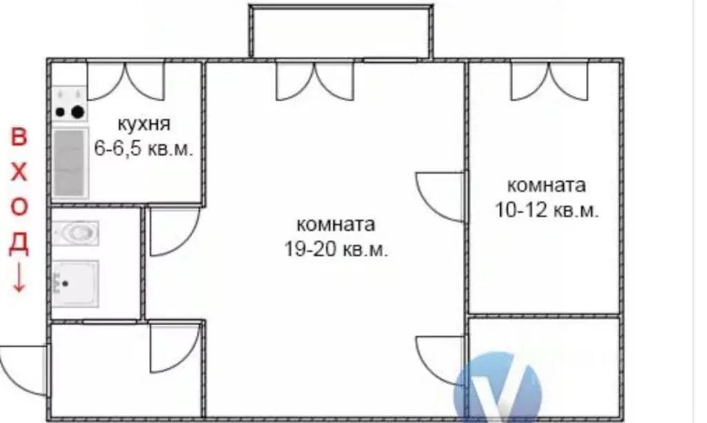 2-к кв. Краснодарский край, Краснодар Славянский мкр, ул. Славянская, ... - Фото 0