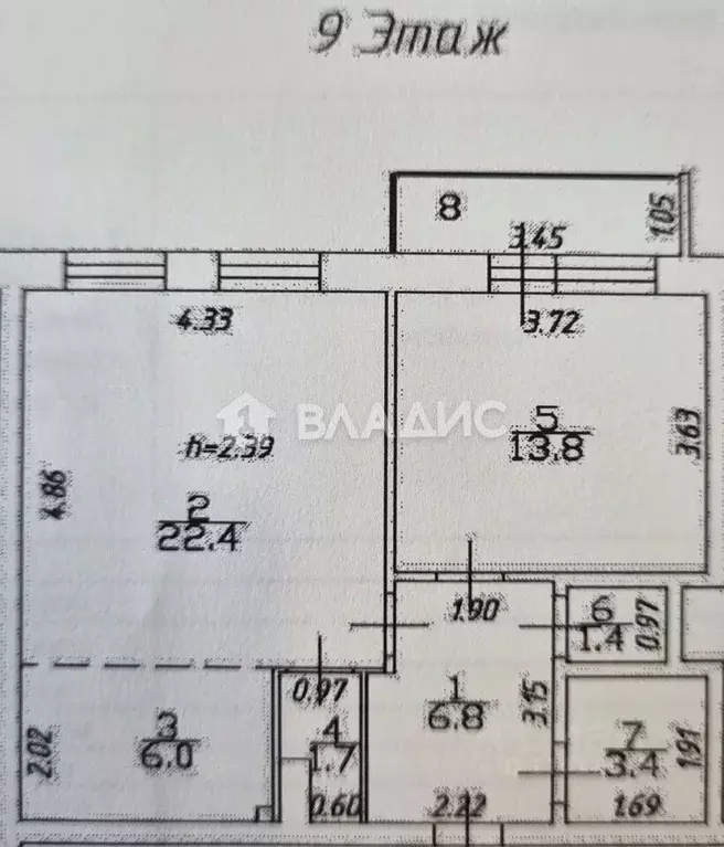 2-к кв. Иркутская область, Иркутск Космический проезд, 1/1 (58.5 м) - Фото 2