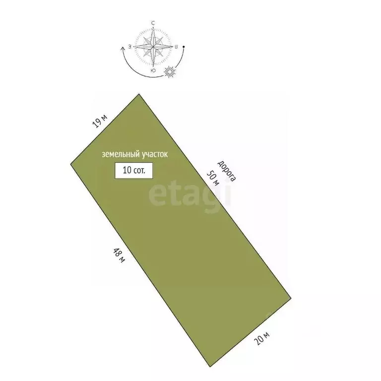 Участок в Марий Эл, Йошкар-Ола Кирпичная ул., 60 (10.0 сот.) - Фото 2