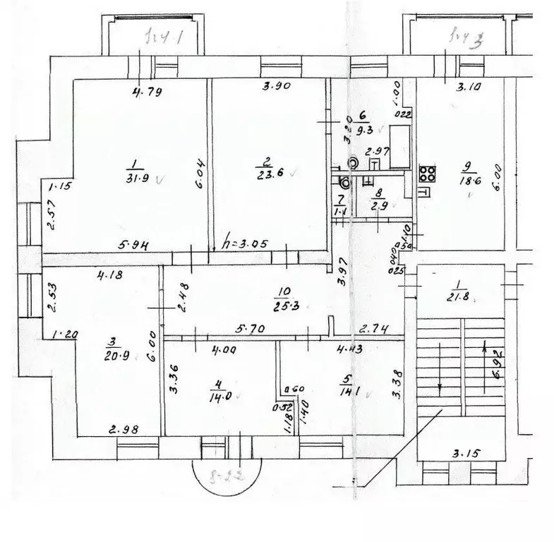 5-к кв. Кировская область, Киров ул. Калинина, 59А (161.7 м) - Фото 2