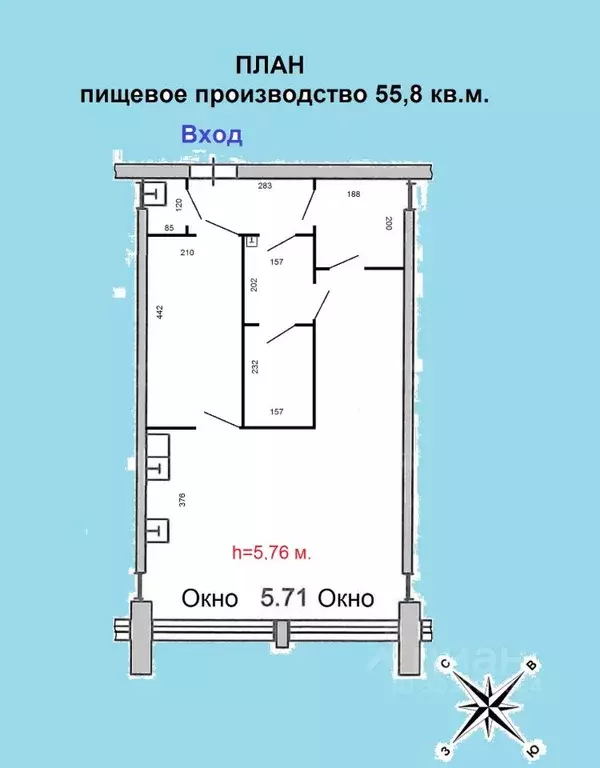 Производственное помещение в Москва 1-я Мытищинская ул., 3С1 (56 м) - Фото 0