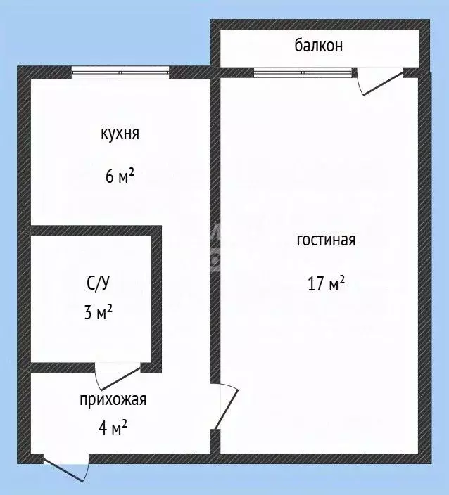 1-к кв. Дагестан, Махачкала ул. Аскерханова, 13 (33.0 м) - Фото 2