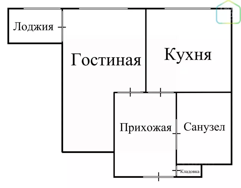 1-к кв. Рязанская область, Рязань ул. Ленинского Комсомола, 17 (31.9 ... - Фото 1