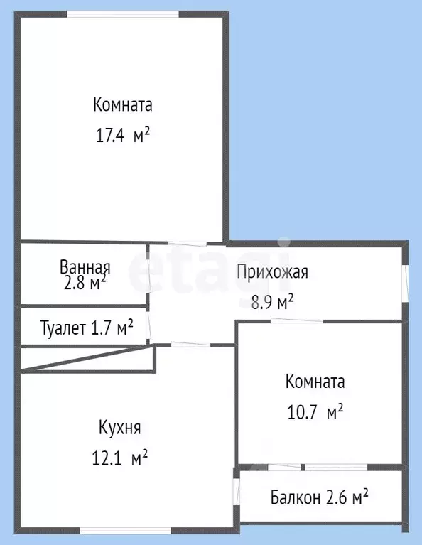 2-к кв. Краснодарский край, Горячий Ключ ул. Ленина, 147А (53.7 м) - Фото 0
