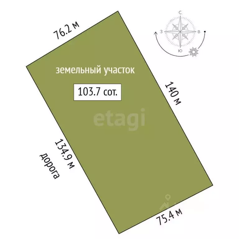 Участок в Оренбургская область, Илекский район, с. Кардаилово  (100.0 ... - Фото 2