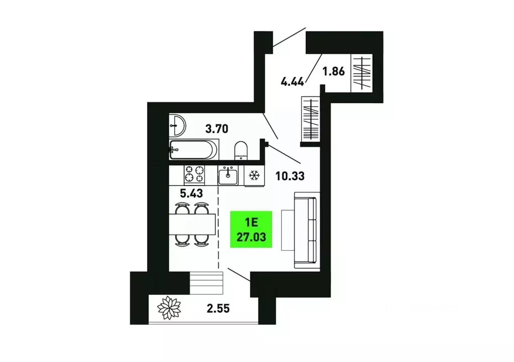 Студия Кировская область, Кирово-Чепецкий район, Федяковское с/пос, д. ... - Фото 1