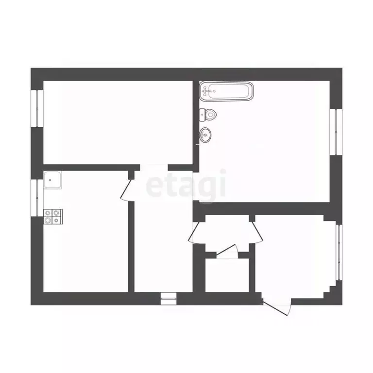 2-к кв. Смоленская область, Смоленск Хлебозаводской пер., 4 (43.2 м) - Фото 2