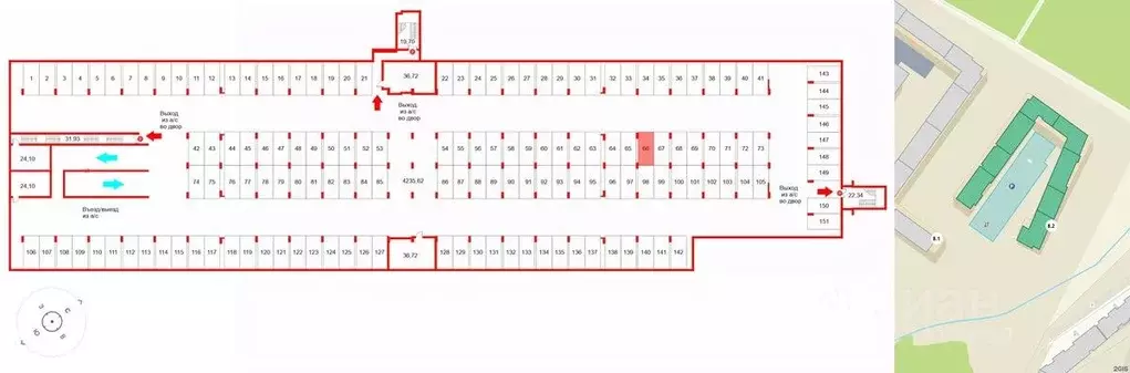 Гараж в Санкт-Петербург Пулковское ш., 95к3 (13 м) - Фото 1