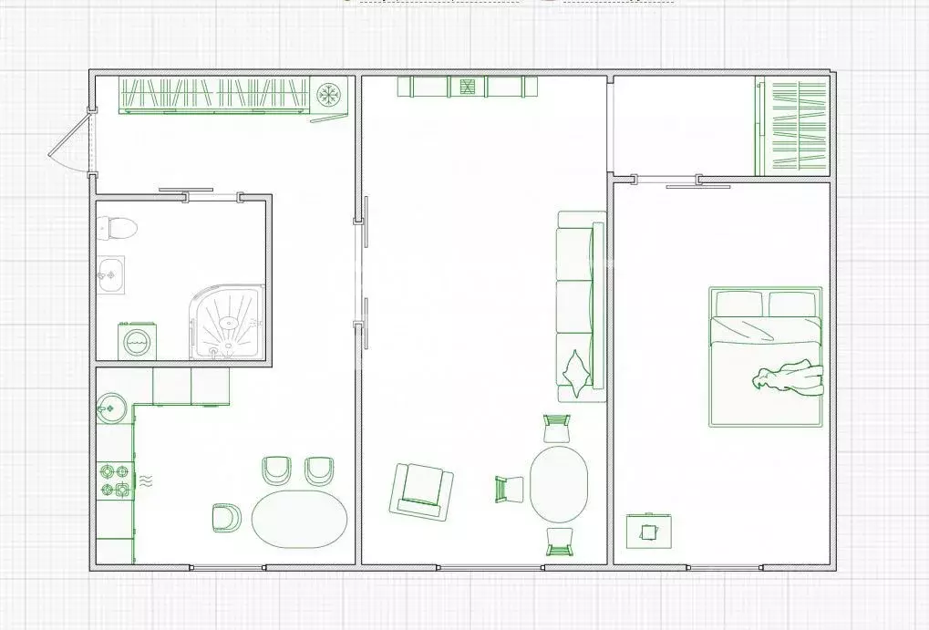 2-к кв. Костромская область, Кострома Черноречье мкр, 1 (42.8 м) - Фото 2