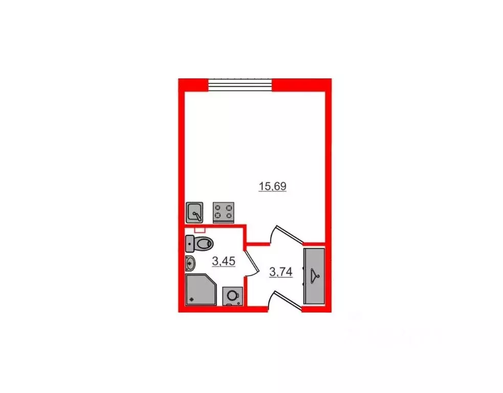 Студия Ленинградская область, Кудрово г. Всеволожский район, Заневское ... - Фото 2