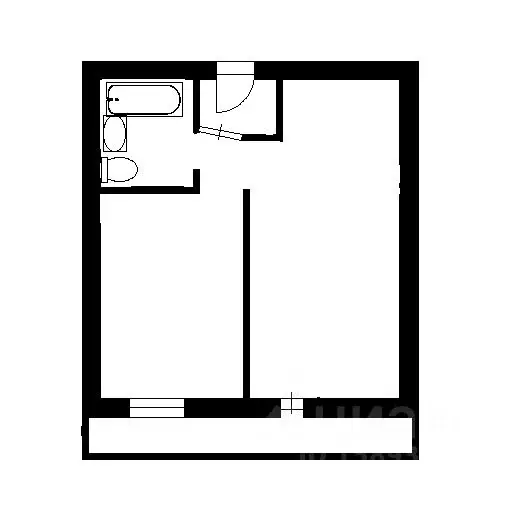 1-к кв. Новосибирская область, Новосибирск ул. Забалуева, 88 (37.2 м) - Фото 2
