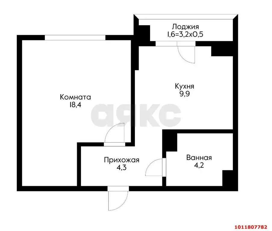 1-комнатная квартира: Краснодар, улица Героев-Разведчиков, 11/5 (38.4 ... - Фото 1