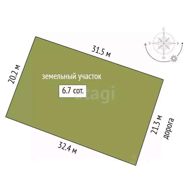 Участок в Тюменская область, Тюмень Яровское СНТ, ул. Рябиновая (6.65 ... - Фото 2
