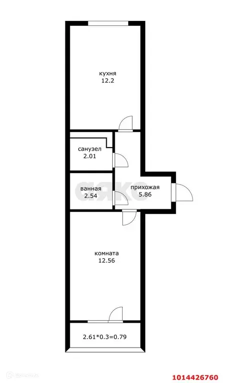 Продаётся 1-к квартира, 38.5 м - Фото 1
