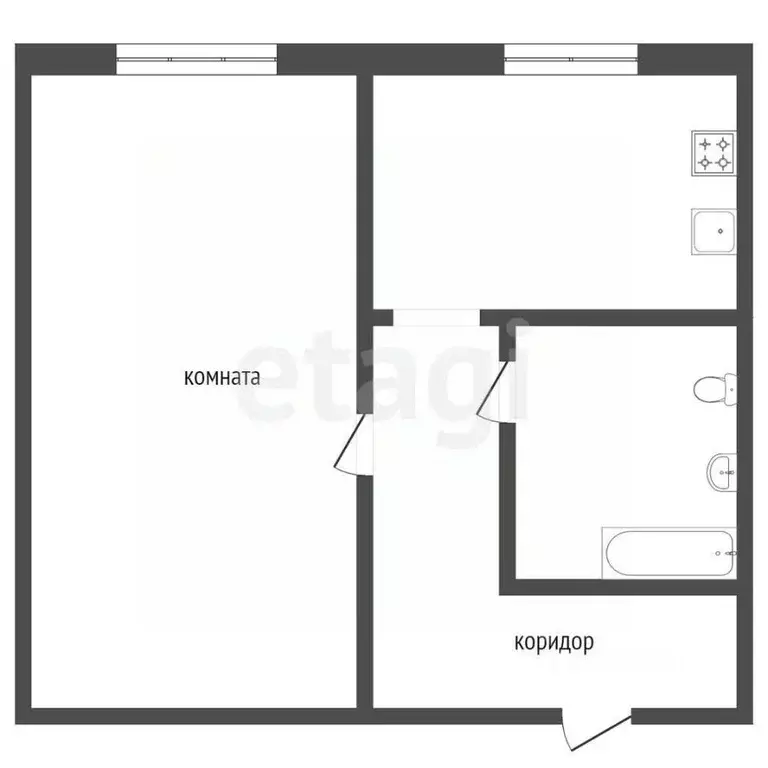 1-к кв. Ярославская область, Ярославль ул. Панина, 23 (32.4 м) - Фото 1