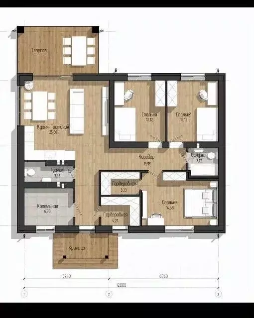 Дом в Брянская область, Брянский район, Добрунское с/пос, д. Тиганово ... - Фото 2