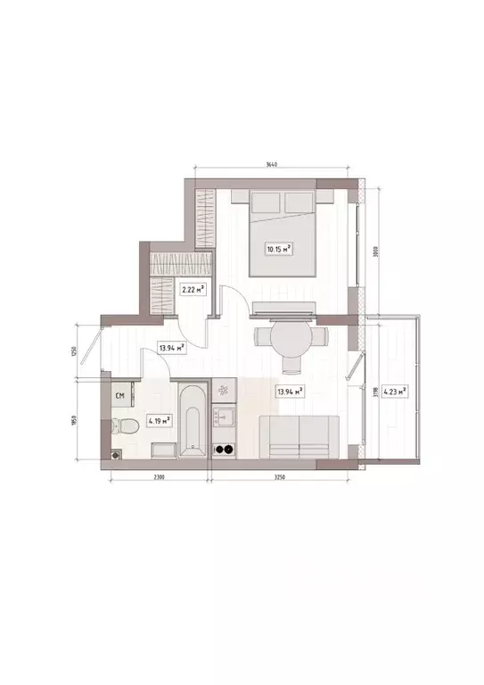 Студия Кемеровская область, Кемерово Уютный Квартал жилой комплекс ... - Фото 1